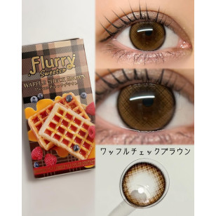 [1Month]Flurry Waffle Check Brown フルーリーマンスリー ワッフルチェックブラウン